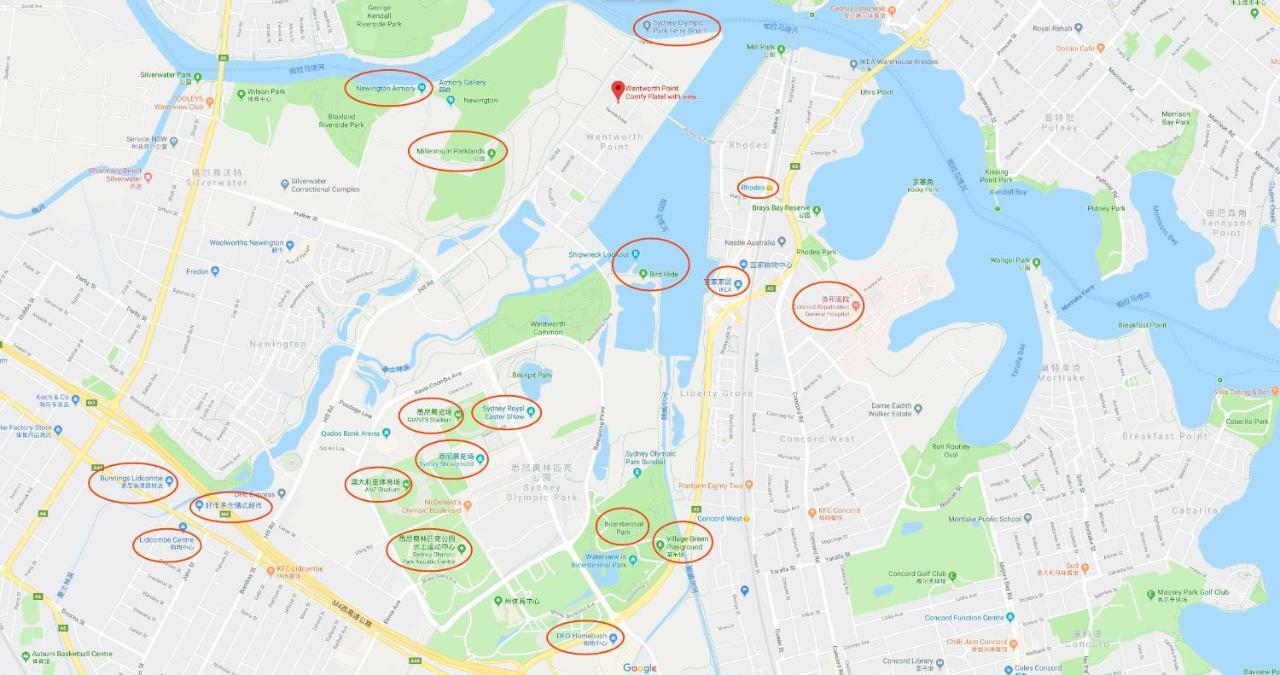 Wentworth Point Oversized Balcony View Apartment 시드니 외부 사진
